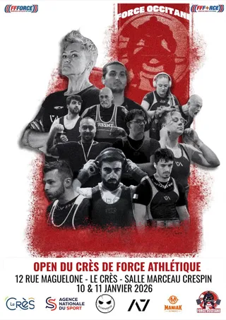 Affiche officielle de OPEN DU CRÉS DE FORCE ATHLETIQUE