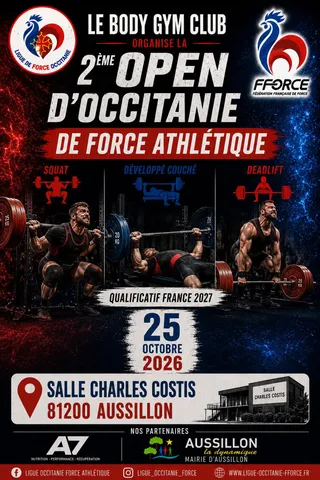 Affiche officielle de 2ème OPEN D'OCCITANIE FA AUSSILLON